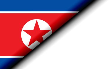 Kuzey Kore bayrağı ikiye katlandı, 3D görüntüleme