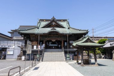 Kawagoe, Japonya - 17 Mayıs 2024: Kawagoe, Japonya 'da Naritasan Kawagoe Betsuin Hongyoin. 1853 'te Edo döneminin sonunda kurulan bir tapınaktır.