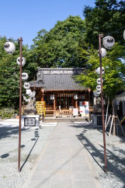 Kawagoe, Japonya- 17 Mayıs 2024 Kawagoe Kumano Tapınağı, Japonya. Bu tapınak, yerel halk tarafından Okumansama olarak bilinir, 1590 yılında kuruldu.