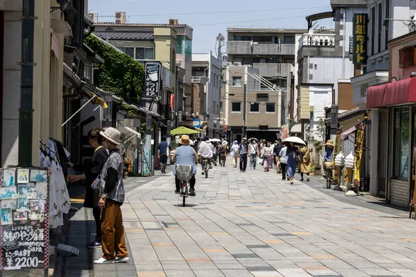 stock image Kawagoe, Japan- 17 May, 2024: Taisho Roman Yume-dori in Kawagoe, Japan. Taisho Romance Street, is a local shopping street