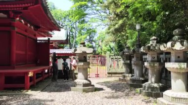 Kawagoe, Japonya - 17 Mayıs 2024: Kawagoe, Japonya 'da Senba Toshogu türbesi. Ieyasu Tokugawa 'nın cenaze töreninin yapıldığı yer.