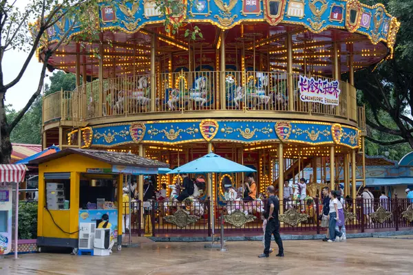 stock image Guangzhou, China- 8 Jun 2024: View of Chimelong theme park in Guangzhou, China.