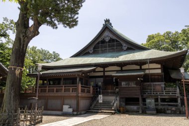 Kawagoe, Japonya - 17 Mayıs 2024: Kawagoe, Japonya 'daki Kita-in Tapınağı. Kitain, 830 yılında kurulan ve Kawagoe Daishi olarak da bilinen tarihi bir tapınaktır.