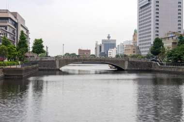 Yokohama, Japan- 19 May 2024: Scenery of a promenade called 