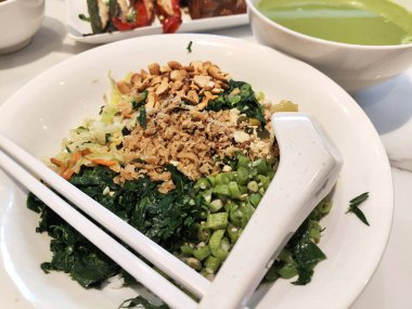 Lei cha veya öğütülmüş çay, Hakka geleneksel kültürü sağlıklı yiyecekler