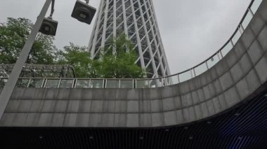 Guangzhou, Çin - 7 Haziran 2024: Guangzhou Kulesi, Guangzhou, Çin. Bu kule, 2012 'de 29 Şubat' a kadar dünyanın en yüksek televizyon kulesiydi.