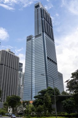 Singapur - 4 Ekim 2024: Tanjong Pagar Merkezi 'nin dışı veya Guoco Kulesi, Tanjong Pagar, CBD, Singapur' da karma kullanım alanı. Singapur 'un en yüksek binasıdır..