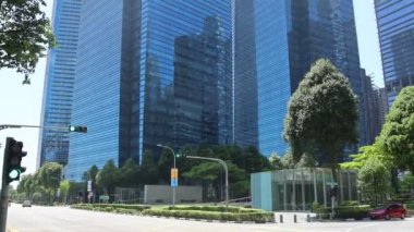 Singapur 27 Ekim 2024, Singapur Marina Körfezi Finans Merkezi. Singapur 'un merkezindeki karışık kullanımlı bir gelişmedir..