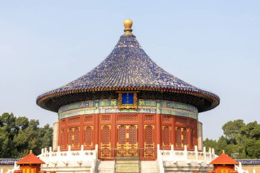 Beijing, China- 1 Nov 2024: The Imperial Vault of Heaven at the Temple of Heaven, an imperial complex of religious buildings founded by Yongle Emperor in Ming dynasty clipart