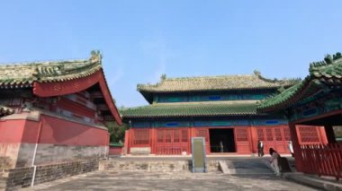 Pekin, Çin - 1 Kasım 2024 Zaisheng veya Cennetin Tapınağı, Pekin, Çin 'deki Katliam Pavyonu. Burası eski kraliyet kurbanından önce hayvanları katletmek için kullanılan bir ameliyathane..