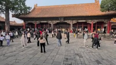 Pekin, Çin - 2 Kasım 2024: Pekin 'deki Yasak Şehir' deki Toplanma Sarayı veya Chuxiugong. Chuxiugong, iç saraydaki en zarif saraydır.