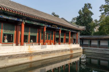 Pekin, Çin - 7 Kasım 2024: Pekin, Pekin 'de bulunan Pekin Jingxinzhai ya da Heart Ease Study. Ki o, çok nefis bir cennettir. Aslında Ming Hanedanlığında sıradan bir resmi odaydı..