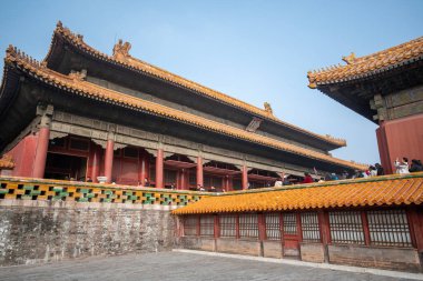 Beijing, China- 2 Nov 2024: Kunninggong or Palace of Earthly Tranquility serves as the residence of the Empress in Forbidden City in Beijing, China clipart