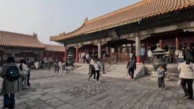 Pekin, Çin - 2 Kasım 2024: Dünya Şeref Sarayı Yasak Şehir, Pekin 'deki Yikun Sarayı olarak da bilinir. İç saraydaki Altı Batı Sarayı 'ndan biri.