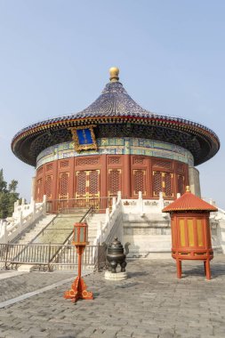 Beijing, China- 1 Nov 2024: The Imperial Vault of Heaven at the Temple of Heaven, an imperial complex of religious buildings founded by Yongle Emperor in Ming dynasty clipart