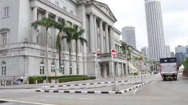 Singapur - 21 Şubat 2025: Singapur Ulusal Galerisi, Singapur Ulusal Müzesi, Singapur ve bölgesel sanat eserlerinin sanat, kültür ve kamu koleksiyonuna adanmıştır.