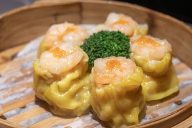 Siu Mai, Çin buğulanmış domuz eti ve bambu buharlı börek.