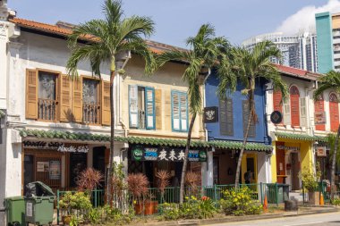 Singapore -26 Sep 2025: Beautiful heritage shop house at Tanjung Pagar area of Singapore.
