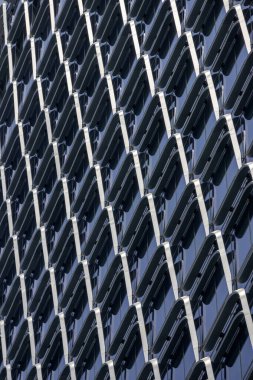 Singapur şehir merkezindeki Keppel South Central 'ın güzel cephesi.