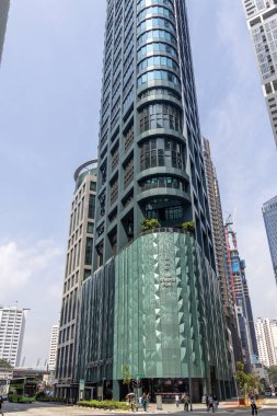 Singapore -26 Sep 2025: Hub Synergy Point building in downtown Singapore. Hub Synergy Point is a 28-storey office tower located in the financial district