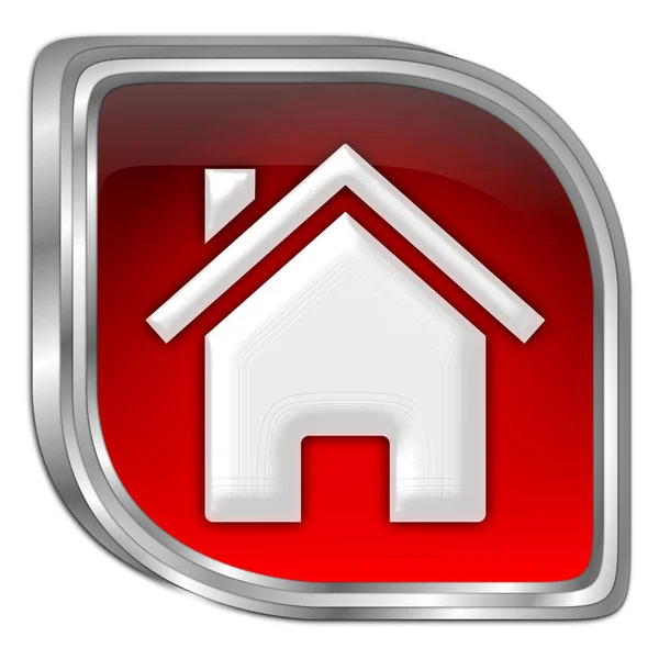 Home Button Red Illustration — Stock Photo, Image