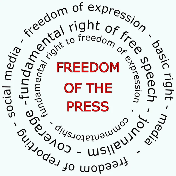 Свобода Слова Прессе Иллюстрация — стоковое фото