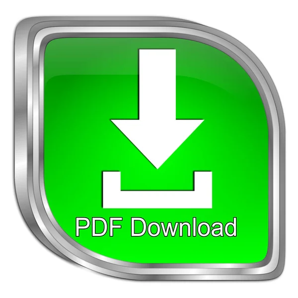Pdfダウンロードボタン緑 3Dイラスト — ストック写真
