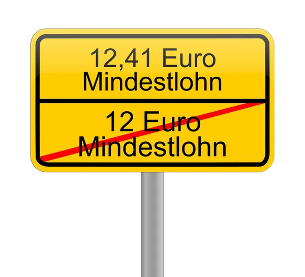 Euro Mindestlohn — Stockfoto
