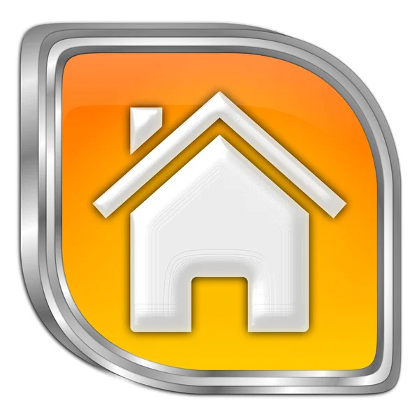 Home Button Orange Illustration — Stock Photo, Image
