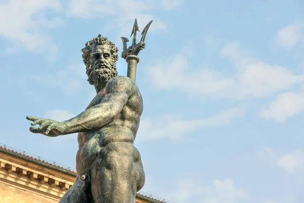 Bologna Emilia Romagna 意大利 位于市中心的Nettuno雕像 海王星雕像 — 图库照片