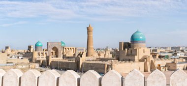 Buhara 'nın panoramik görünümü - Özbekistan