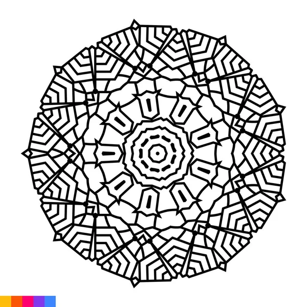 stock vector Mandala Art for coloring book. Clean Decorative round ornament. Oriental pattern, Vector illustration Coloring book page. Circular pattern in form of mandala for Henna, Mehndi, tattoo, decoration.