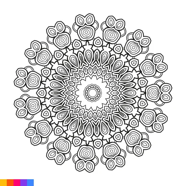 Desenho de Mandala flor oriental para Colorir - Colorir.com