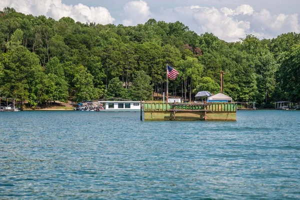 stock image Seneca, South Carolina, SC - July 30, 2022: The Kroeger Marine Construction