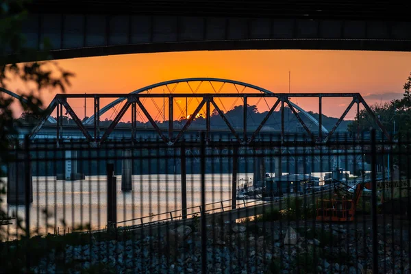 阿肯色州温泉的百老汇大桥 — 图库照片