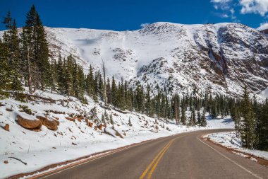 A long way down the road going to Colorado Springs, Colorado