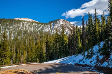 A long way down the road going to Colorado Springs, Colorado