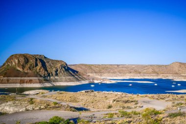 An overlooking view in Elephant Butte, New Mexico clipart