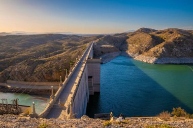 Elephant Butte, NM, USA - May 1, 2022: The Elephant Butte Dam