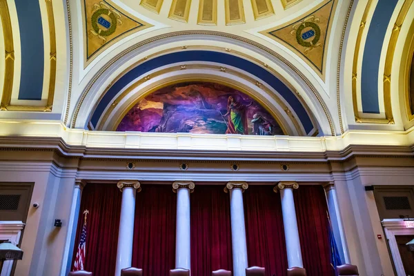 Minnesota Junio 2022 Gran Sala Reuniones Cámara Del Senado Capitolio —  Fotos de Stock