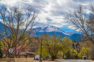 Colorado Springs, Colorado Rocky manzara manzarası