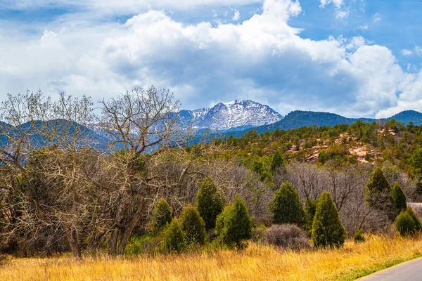 Rocky Landskap Scenery Colorado Springs Colorado – stockfoto