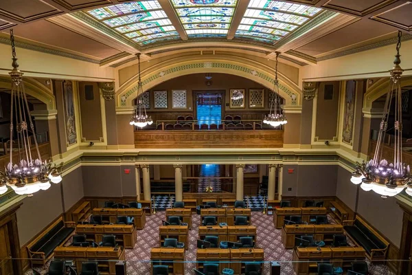 2022年5月10日 ワイオミング州議会議事堂大会議室 — ストック写真