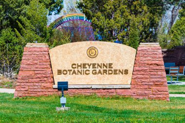 Wyoming, WY, ABD - 10 Mayıs 2022 Cheyenne Botanik Bahçesi