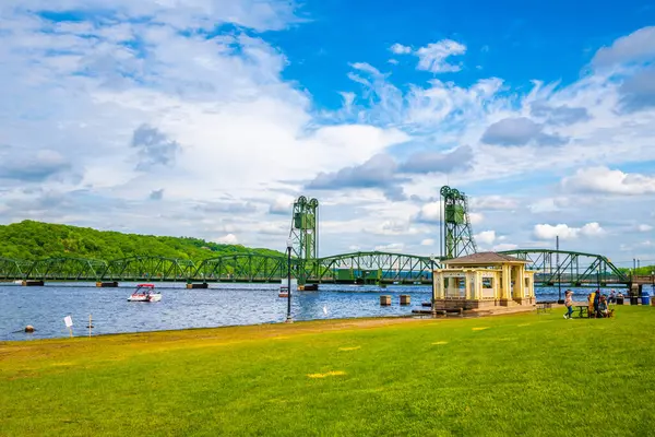 stock image The Stillwater Lift Bridge in Stillwater, Minnesota