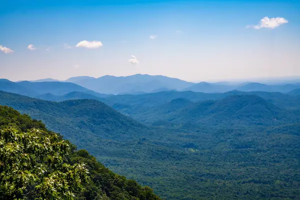 Uma Vista Sobre Greenville Carolina Sul — Fotografia de Stock