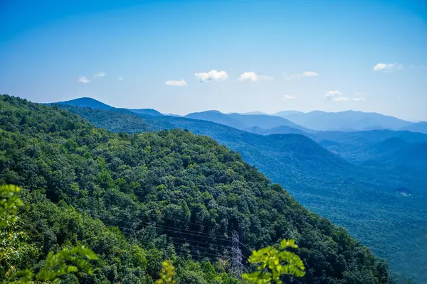 Uma Vista Sobre Greenville Carolina Sul — Fotografia de Stock