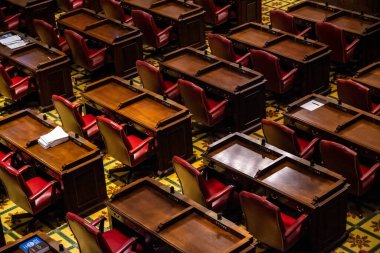 Nashville, TN, ABD - 6 Temmuz 2022: Tennessee Eyalet Meclisi 'nin büyük toplantı salonu
