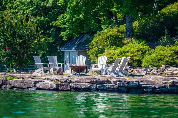 stock image An overlooking landscape view of Lake Jocassee, South Carolina