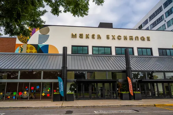 stock image Knoxville, TN, USA - July 9, 2022: The Makers Exchange